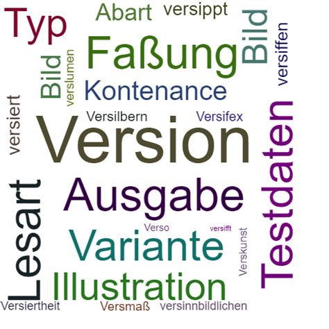 version synonym|anderes wort für varianten.